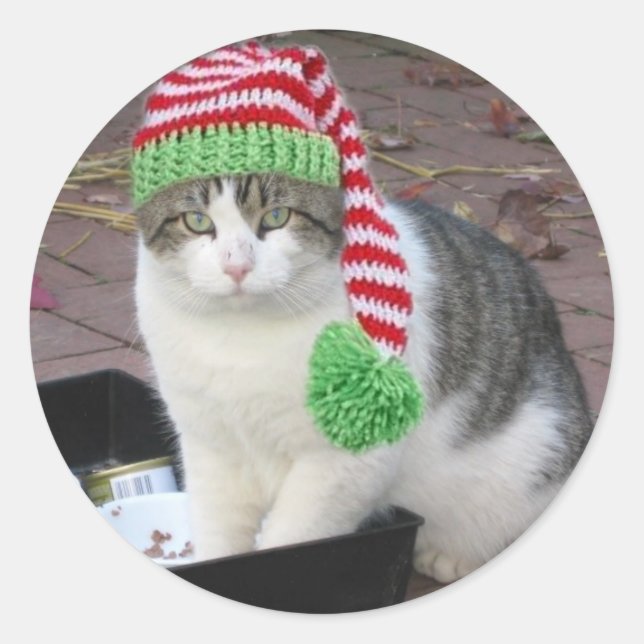 FATBOY CHRISTMAS STICKER RUNT KLISTERMÄRKE (Framsida)