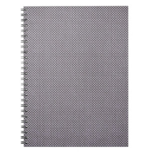FATED BROWN WHITE POLKA DOTS POLKADOTS CIRCLES BAC ANTECKNINGSBOK MED SPIRAL