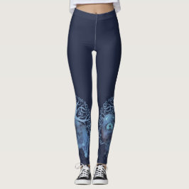 FATED GENES Chow LIVETS TRÄD NAVY Leggings