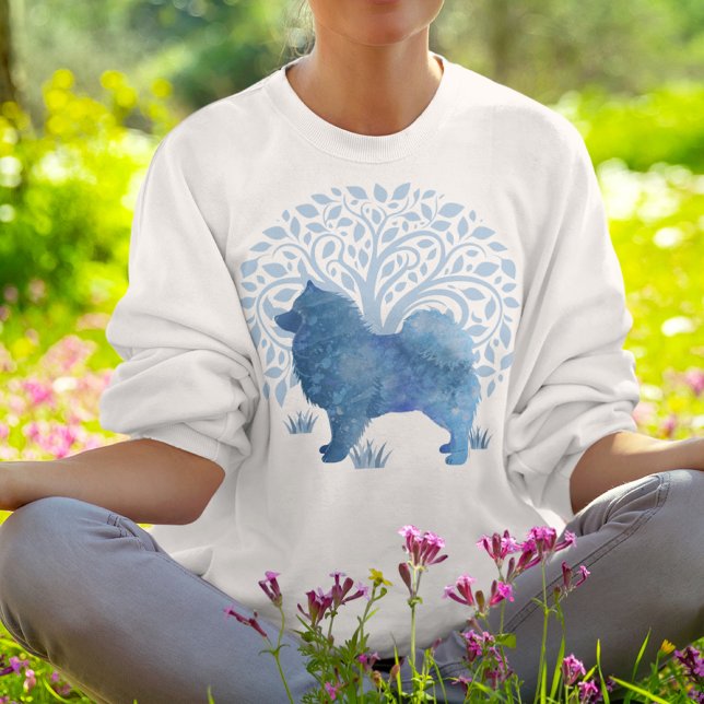 FATED GENES Lapphund LIVETS TRÄD front och back T Shirt (Skapare uppladdad)