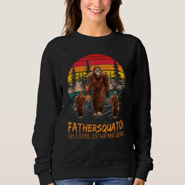 Fater Squatch Like A Grandpa Just Way More Squatch T Shirt (Framsida)