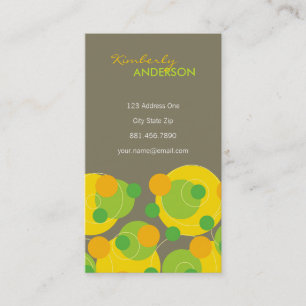 fatfatin Retro Citrus Dots Groovy Roligt Profile C Visitkort