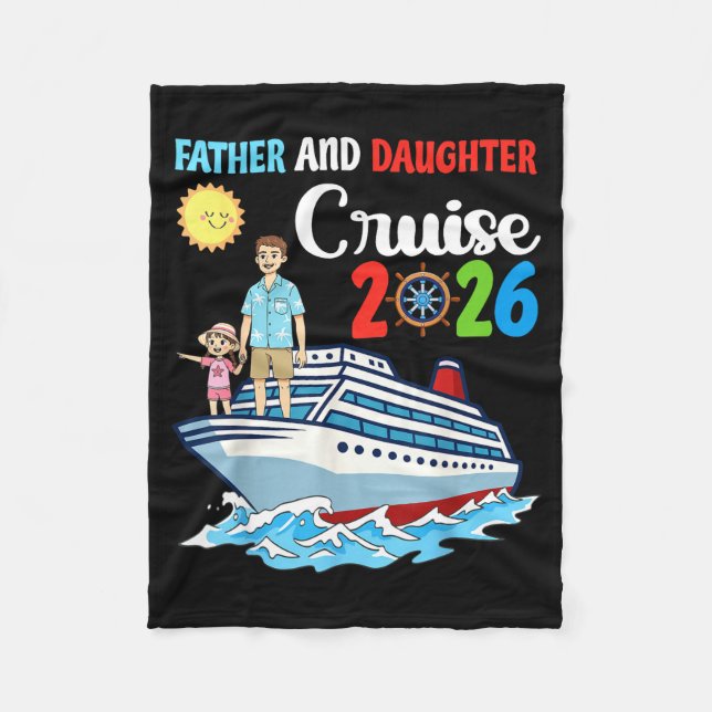 Father &amp; Daughter Cruise 2026 Family Vacation  Fleecefilt (Framsidan)