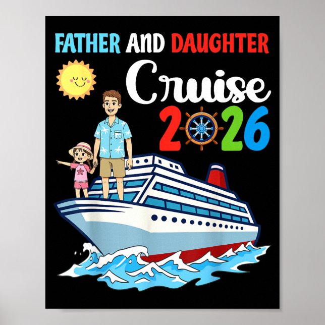 Father &amp; Daughter Cruise 2026 Family Vacation  Poster (Framsidan)