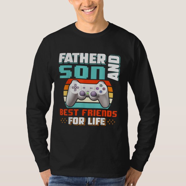 Father And Son Best Friends For Life Father s Day  T Shirt (Framsida)