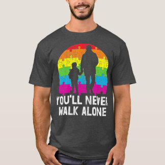 Father Autistic Child Son Mom Dad Autism Awareness T Shirt