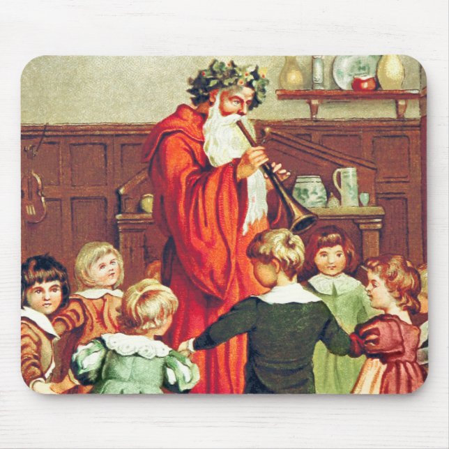 Father Christmas Blowing The Horn Musmatta (Framsidan)
