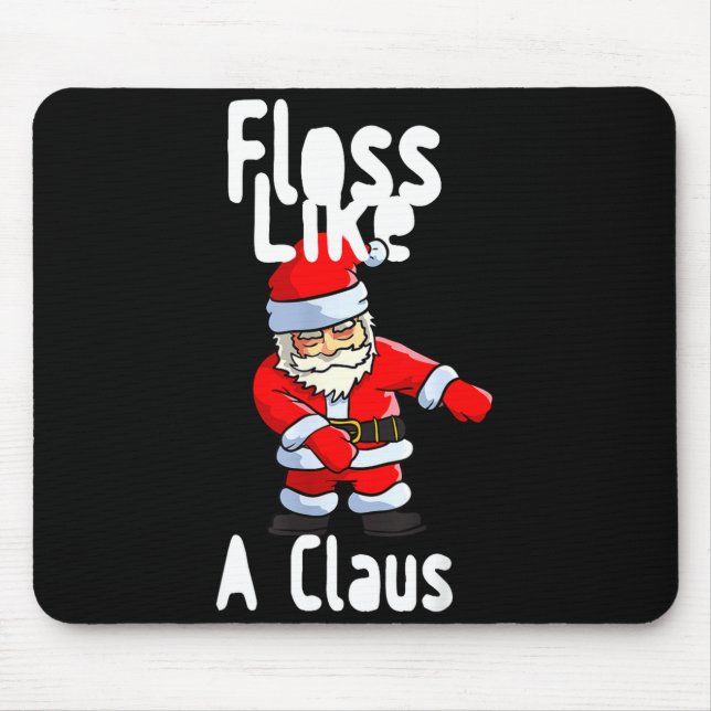 Father Christmas Floss Like A Claus Funny Santa Ug Musmatta (Framsidan)