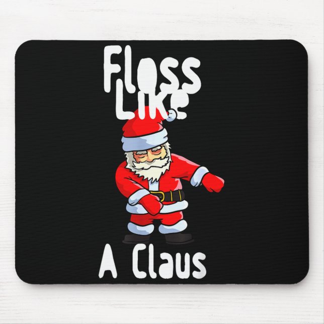 Father Christmas Floss Like A Claus Funny Santa Ug Musmatta (Framsidan)