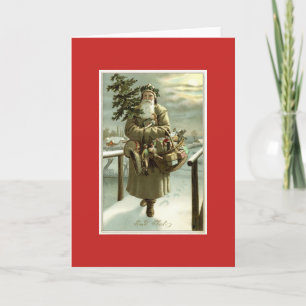 Father Christmas GOD JUL CHRISTMAS Card Kort