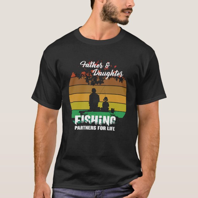 Father & Daughter Fishing Partners For Life Women T Shirt (Framsida)