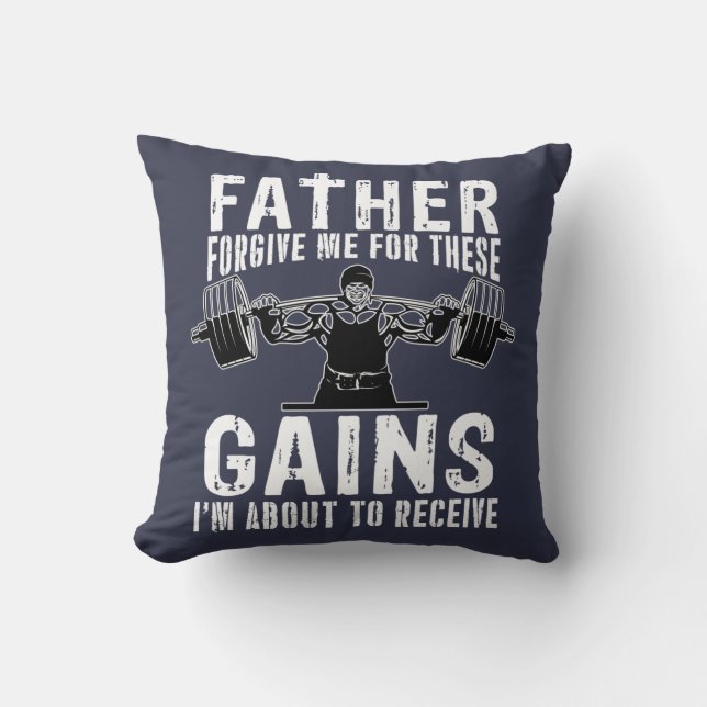 Father Forgive Me Vinner Kudde (Framsida)