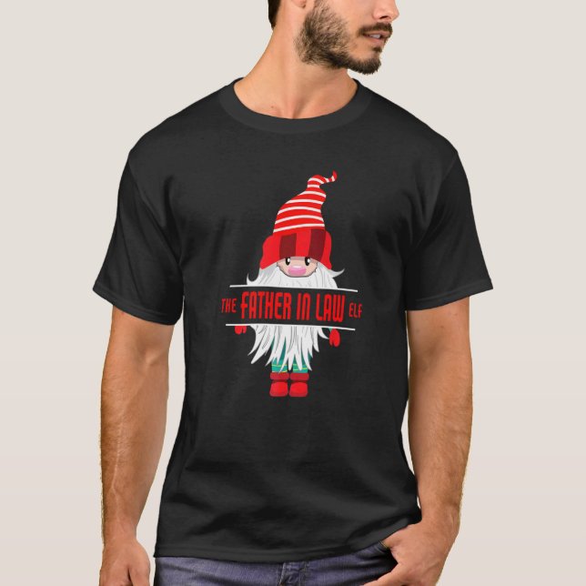 Father in Law Elf Christmas Pajama  Father in Law  T Shirt (Framsida)