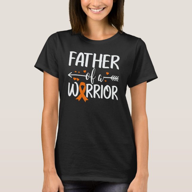 Father Of A Leukemia Warrior Matching Family T Shirt (Framsida)
