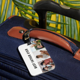 Father Photo Collage Custom Giant Bagagebricka