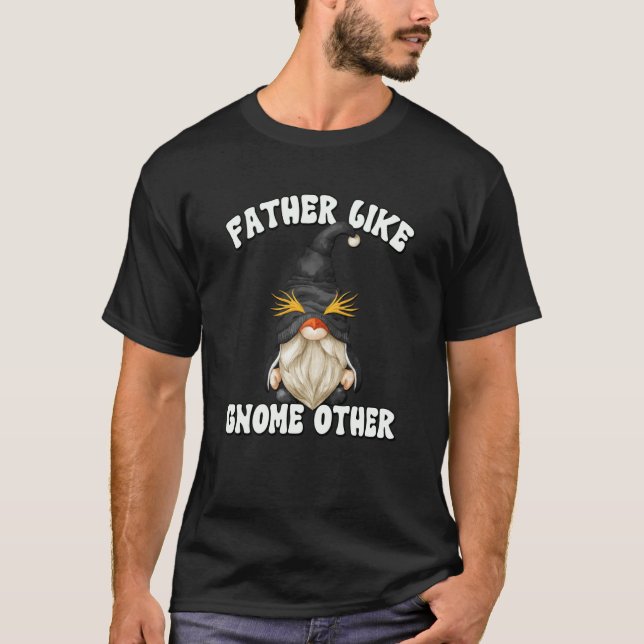 Father Quote For Men And Gnome Cute Penguin Dad T Shirt (Framsida)