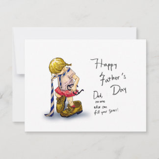 “Father’s Day Card” for girls Vykort