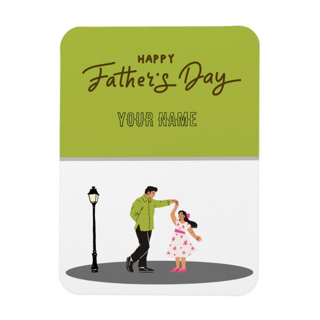 Father’s Day Gift for Dad | Custom Photo & Name Magnet (Vertikal)