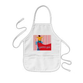 Father’s Day Gift for Supper Dad Apron Barnförkläde