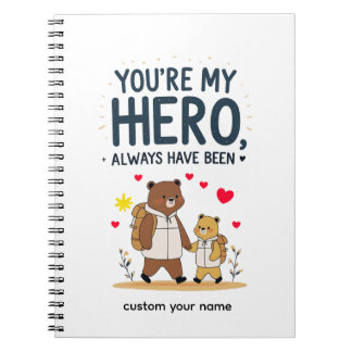 Father’s Day Hero Notebook Anteckningsbok