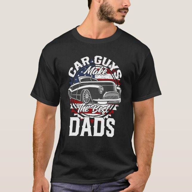Father s Day Lowrider Hot Rod T Shirt (Framsida)