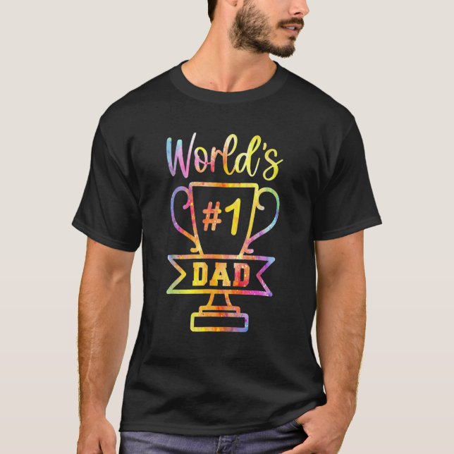 Father s Day Number 1 Dad No 1 Father Appreciation T Shirt (Framsida)