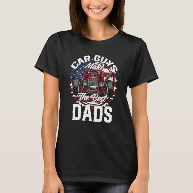 Father s Day Wild Custom Hot Rod T Shirt (Framsida)