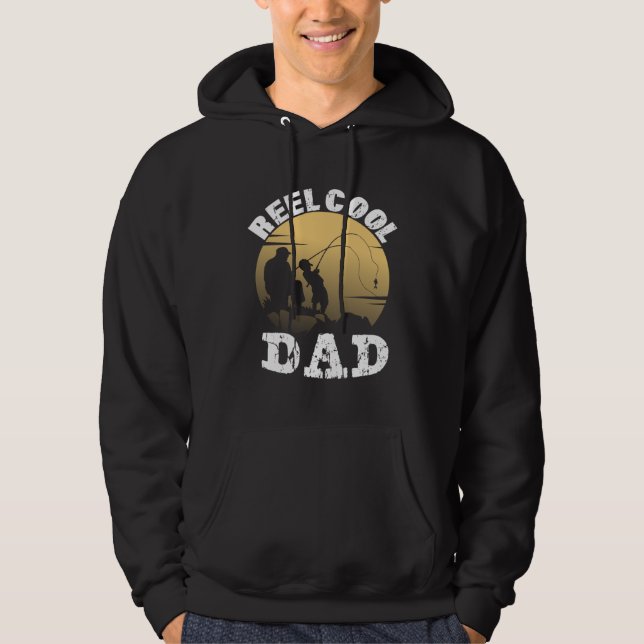 Father Son Fishing Cool Dad Best Dad Son Fishing Hoodie (Framsida)