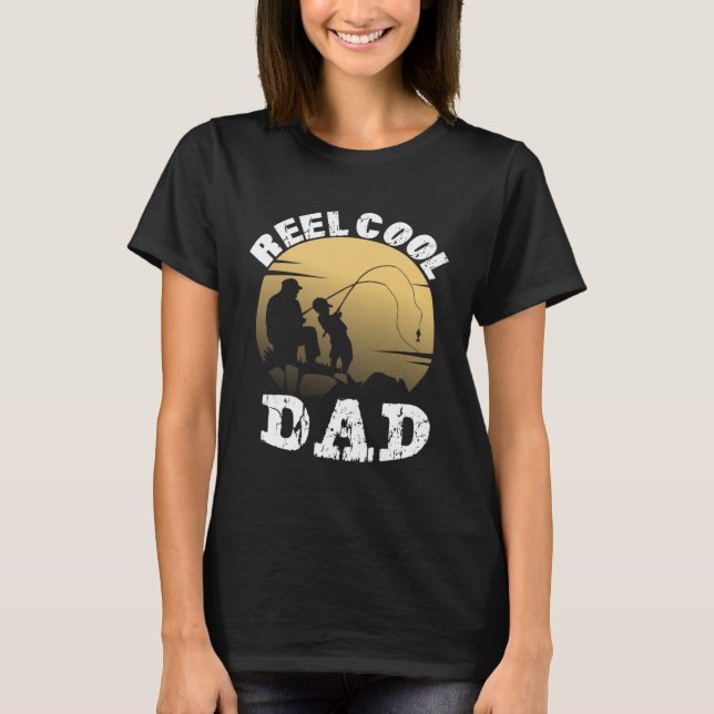 Father Son Fishing Cool Dad Best Dad Son Fishing T Shirt (Framsida)