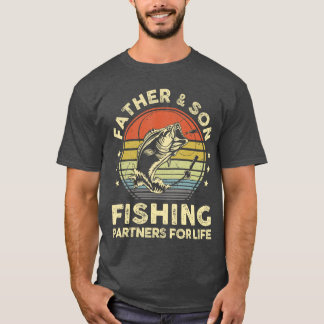 Father Son Matching Fishing Funny Bass Fish Dad fa T Shirt