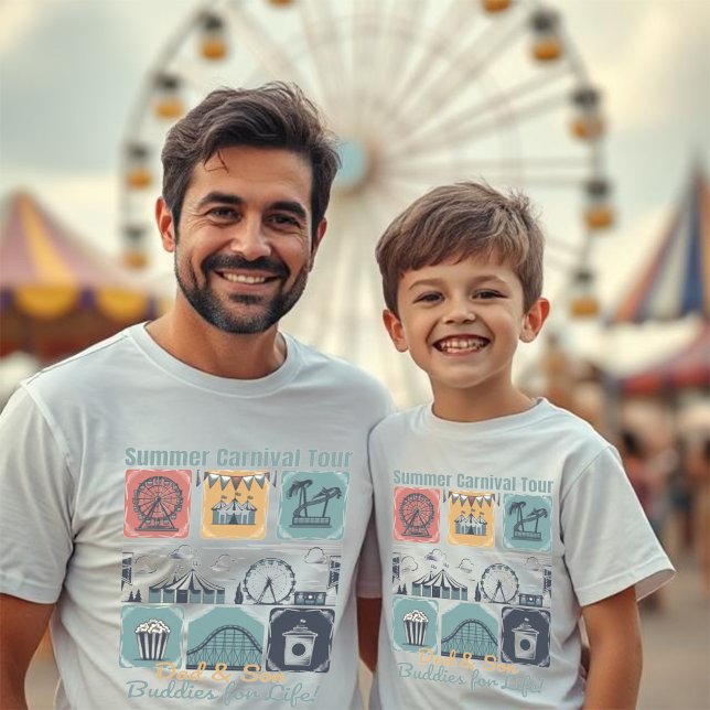 Father & Son Sommar Karnival Turné Vintage T Shirt (Skapare uppladdad)