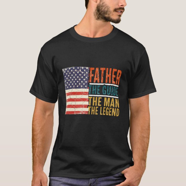 Father The Guide The Man The Legend T Shirt (Framsida)