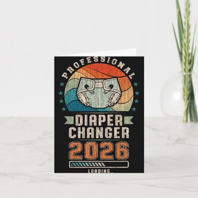 Father To Be Future Daddy, Expecting Dad 2026 Diap Kort (Framsida)