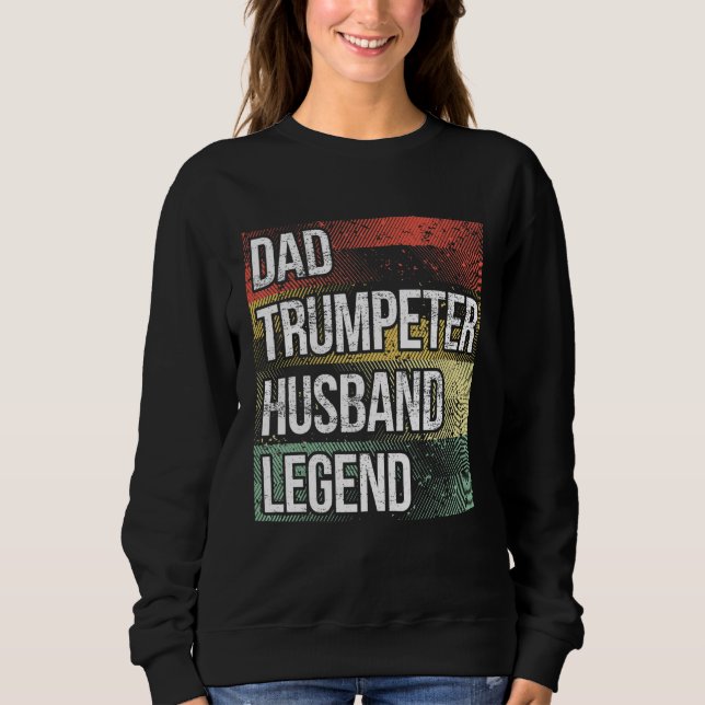 Father Trumpet Player Dad Trumpeter Husband Trumpe T Shirt (Framsida)