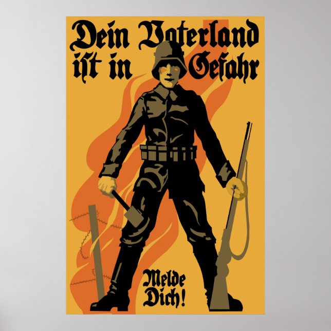 Fatherland är i fara poster (Framsidan)