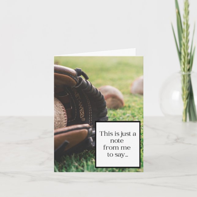 Fatherless Fars dag - Baseball Lodrät Tack Kort (Framsida)