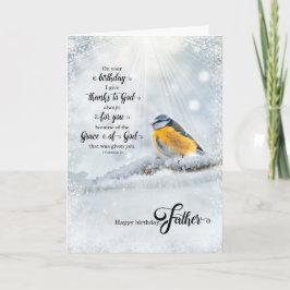 Father's Birthday 1 Corinthians Christian Verse Kort