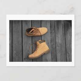 Father's Boots Postcard Print by JH Thornton Vykort
