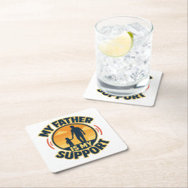 Father's Day Appreciation Underlägg Papper Kvadrat