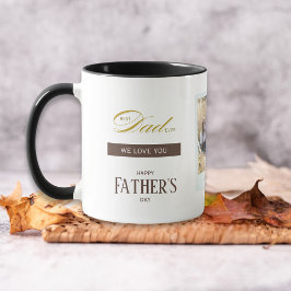 Fathers Day Best Dad Ever Custom Name Photo Mugg