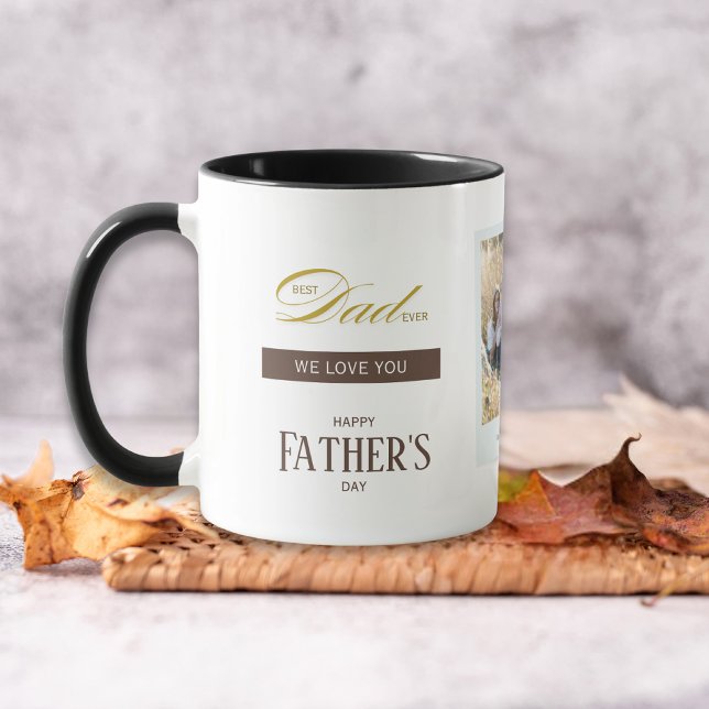 Fathers Day Best Dad Ever Custom Name Photo Mugg (Skapare uppladdad)