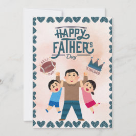 Father's day best dad inbjudningar