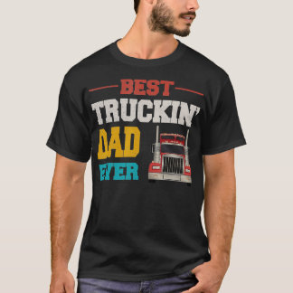 Fathers Day Best Truckin Pappa Har gett Vintage Tr T Shirt