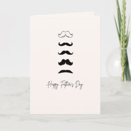 Father's Day Card Mustaches Card Kort