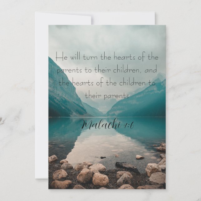 Father's Day Card - Religious - Christian - Bible Julkort (Framsida)