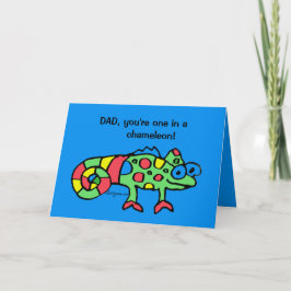 Father's Day Chameleon Card Kort