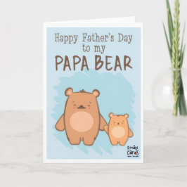 Father's Day - Cute Bear Card Kort