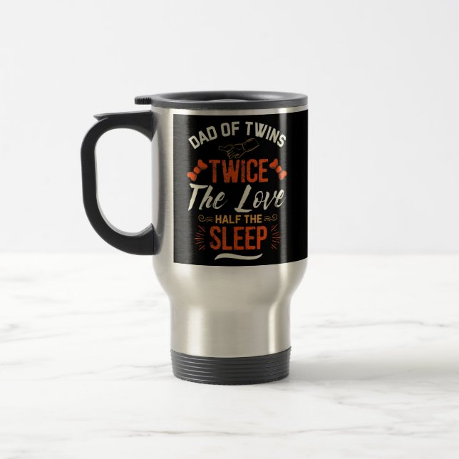 Father's Day Dad Of Twins Twice Love Half Sleep Resemugg (Vänster)