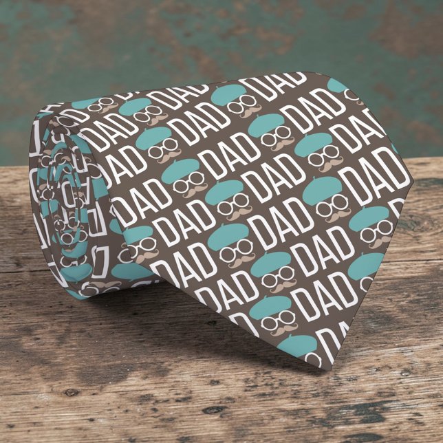 Father's Day Dad Pattern Necktie Tie Slips (Skapare uppladdad)