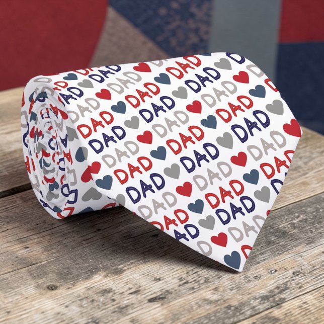 Father's Day Dad Pattern Necktie Tie Slips (Skapare uppladdad)